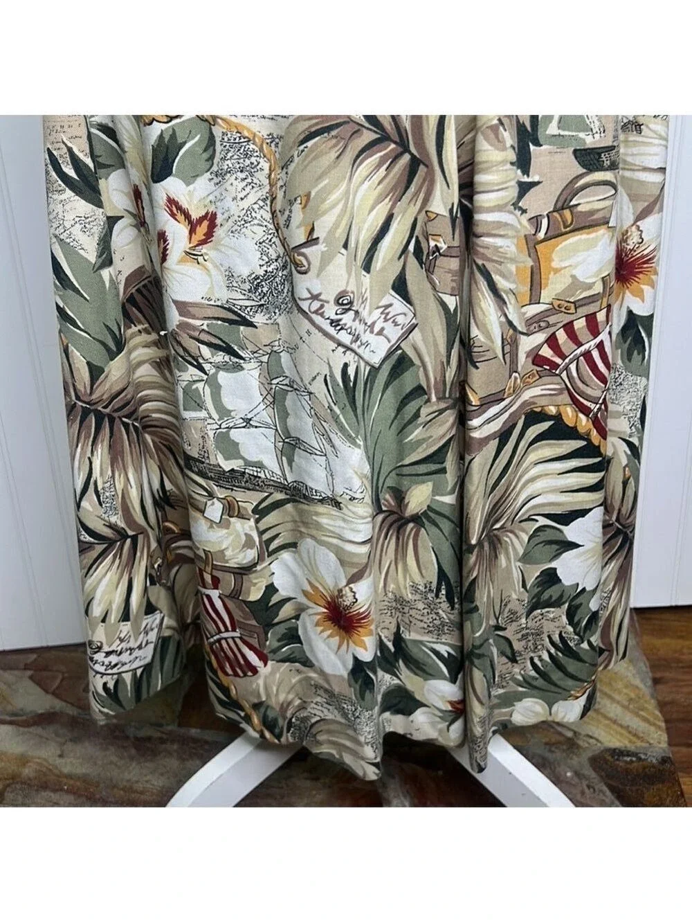 Alfred Dunner Tropical Print Skirt Size 14 Petite
